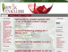 Tablet Screenshot of gjovikvinklubb.com